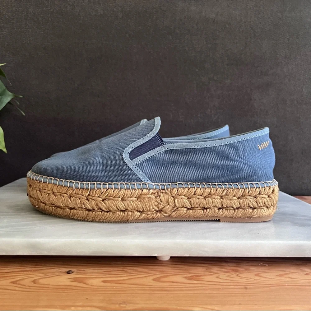 Like New Viscata Shoes Womens 39 Espadrille Blue - Picture 11 of 11